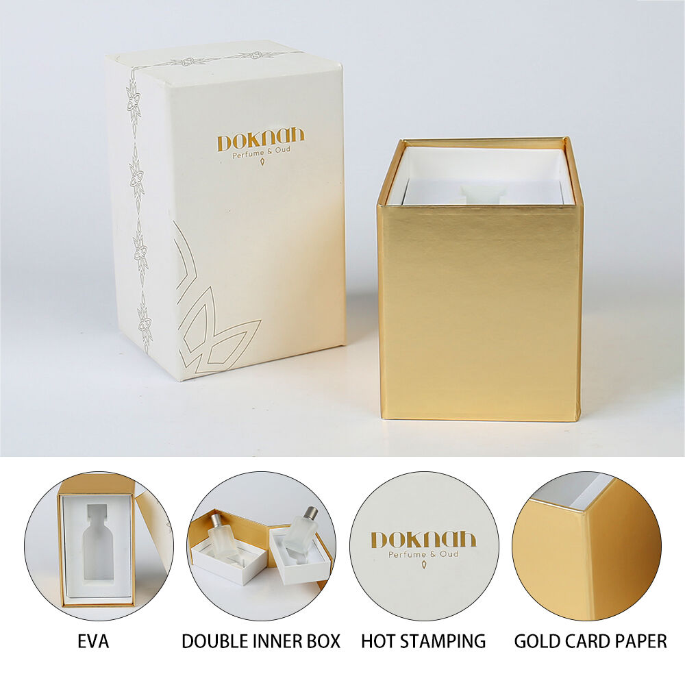 Perfume Box Rigid Luxury Paper Box Custom Hot Stamping Eco-friendly ...