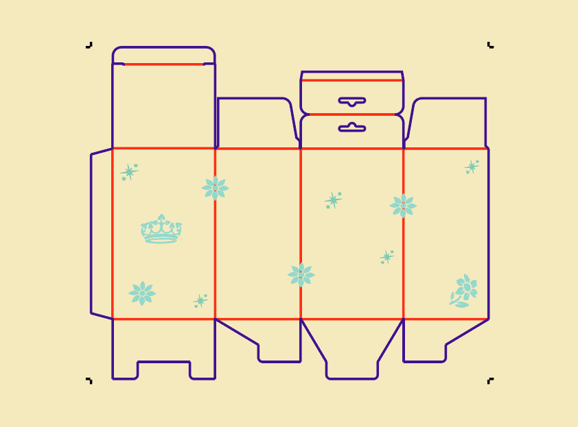 صندوق طي 2 مع تعليق-120x100x200mm  