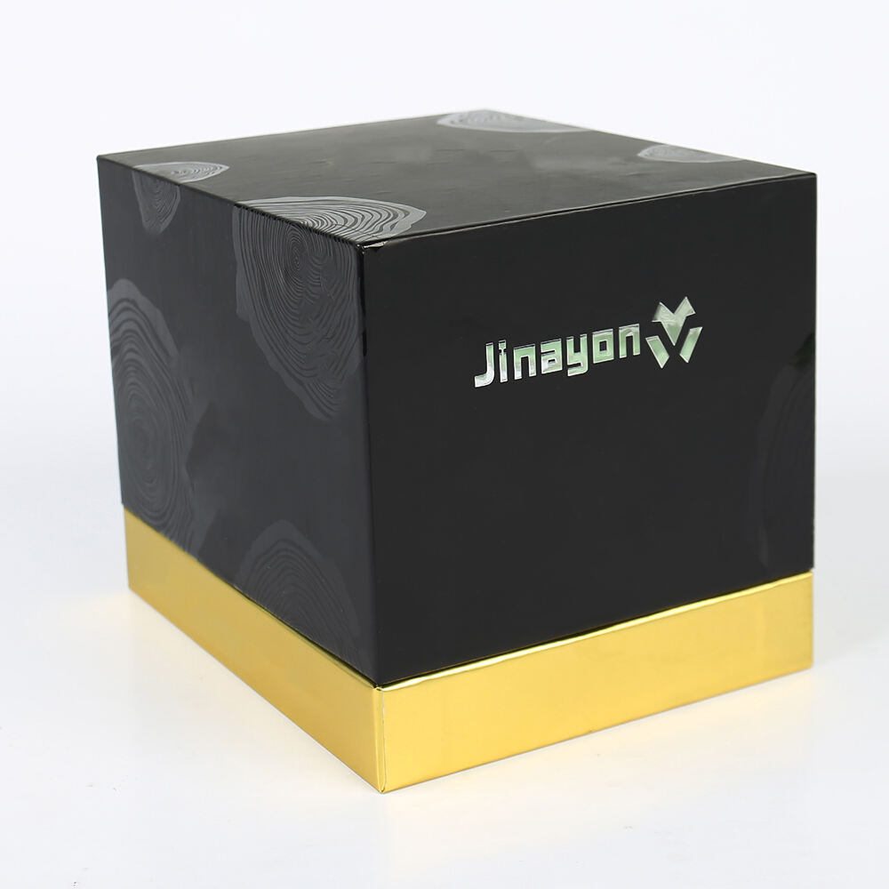 Aangepaste Luxe Parfum Verpakking Doos Zilver Hot Stamping Spot UV Recycle Hemel en Aarde Dekblad Doos met schuimvoering