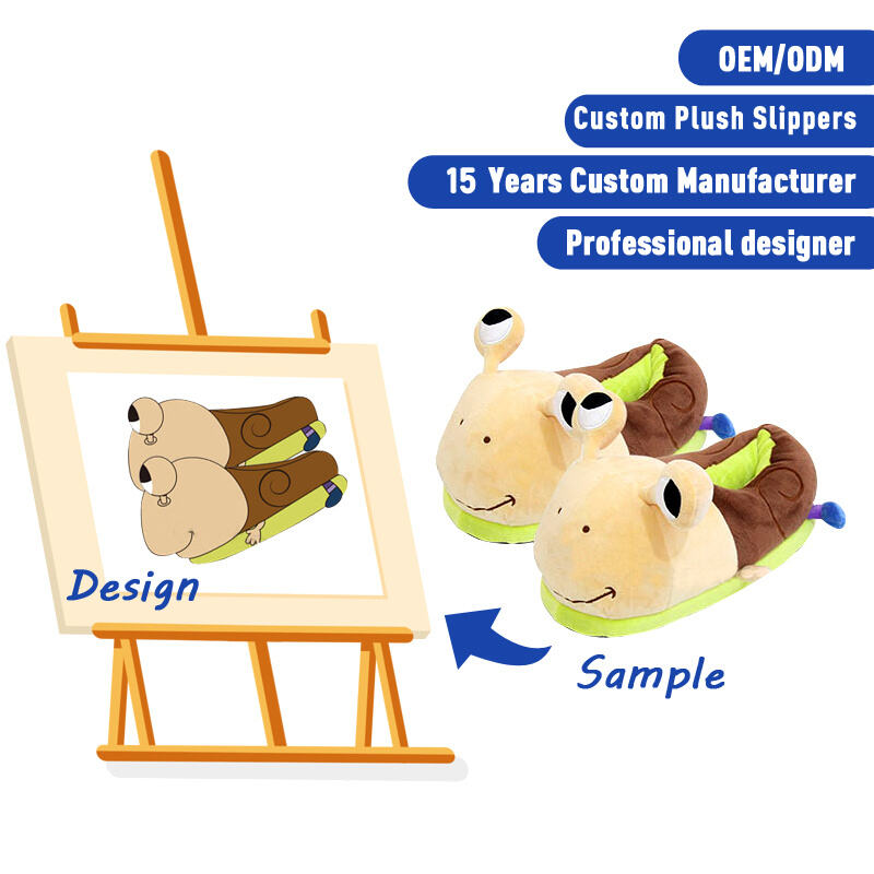 SUSHAN Mass Customization of Cute and Exquisite Animal Plush Slippers with PP Cotton Filling and Comfortable Materials Unisex