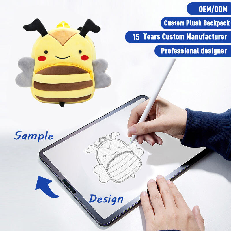 SUSHAN Wholesale Custom School Bags Kids Backpack Children Cartoon Backpacks Plush School Bag
