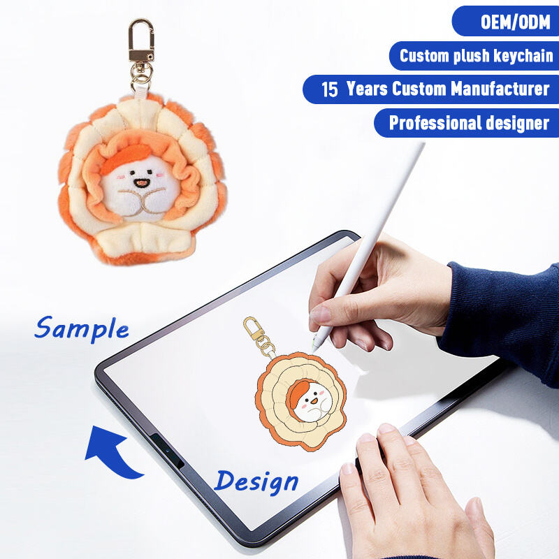 SUSHAN Custom Cartoon Doll Pendant Plush Keychain Toy Batch Customizable Key Figure Bag Accessory