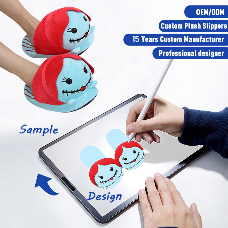 SUSHAN Custom Cartoon Animal Plush Shoe Slippers Super Soft Plush PP Cotton Winter Warmth Home Use Unisex