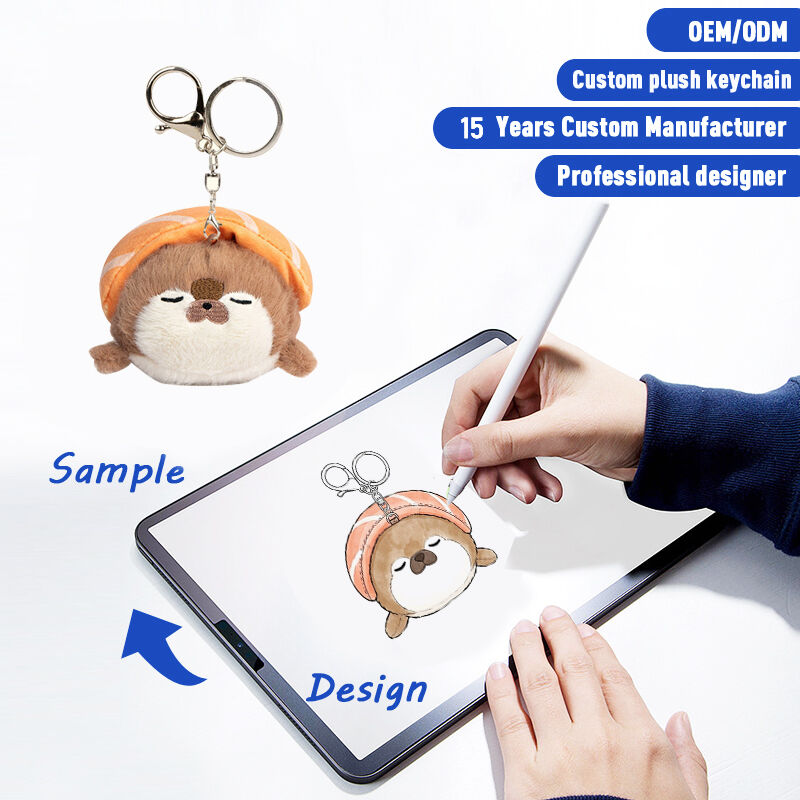 SUSHAN High Quality Soft Custom Kawaii Plush Doll Keychain Small Plush Toy Plush Keychain