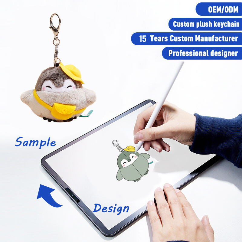 SUSHAN Factory Customized Plush Keychain Personalized Plush Keychain Popular Plush Keychain for Kids