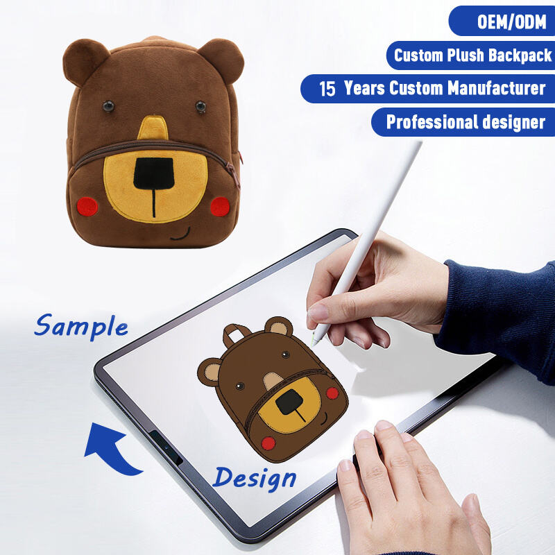 Beg Galas Haiwan Lembut Siri Zoo Terkini SUSHAN untuk Kanak-Kanak, Beg Galas Uniseks Bergaya Kartun dengan Penutup Zip untuk Pra-Sekolah