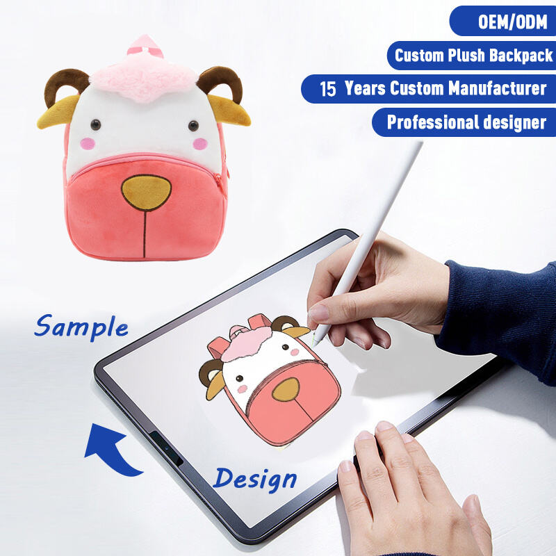 SUSHAN Bekalan Langsung dari Kilang: Beg Galas Plush Kartun Lembut & Menggemaskan, Beg Bahu Plush Bergaya Anime yang Comel untuk Kanak-kanak, Mainan Plush Suai