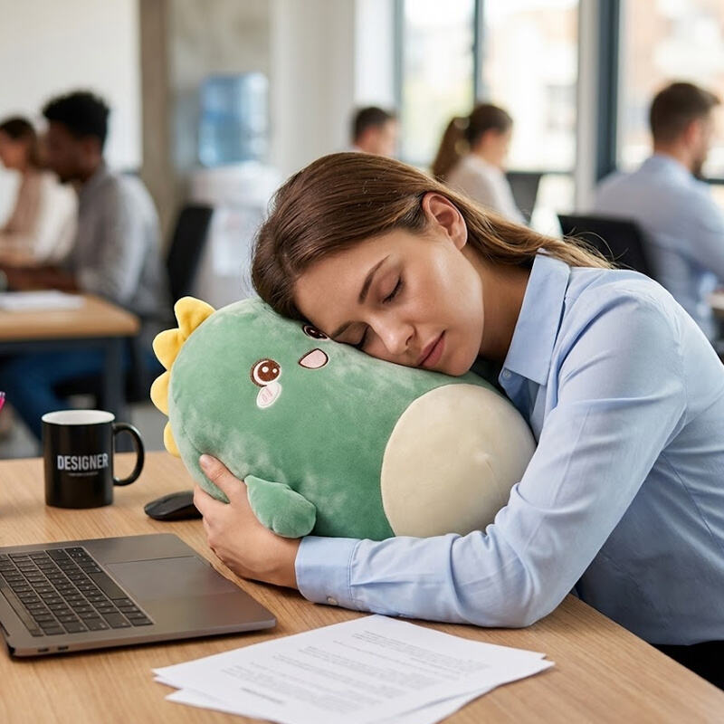 SUSHAN Hot Selling CPC Ins 3 in 1 Plush Animal Pillow/Hand Warm/Blanket Cute Kawaii Multifunction Pillow