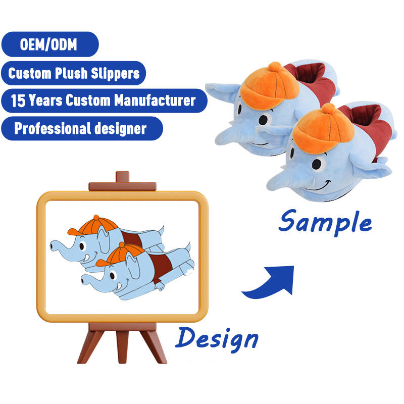 SUSHAN Plush Shoes Plushie Manufacturer slippers Fashion Fur Unstuffed Plush Animal Skins Custom Cute Cartoon Shoes