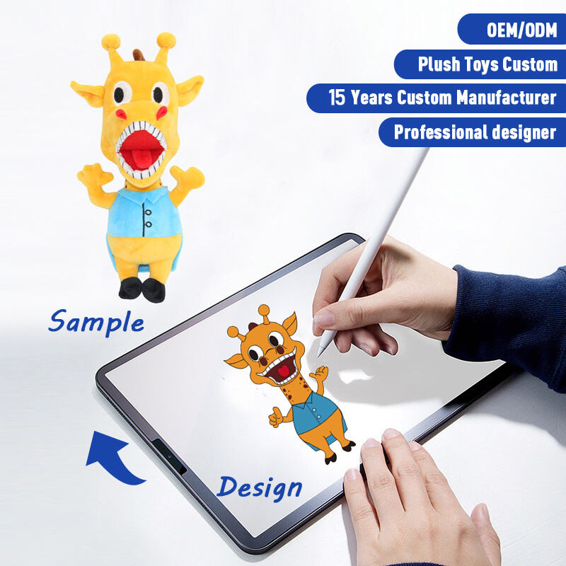 SUSHAN CE Certified Custom Stuffed Animals Organic Cotton Plushie Toy Make Your Own Character Plush Toy Manufacturers' Custom Plush Toy