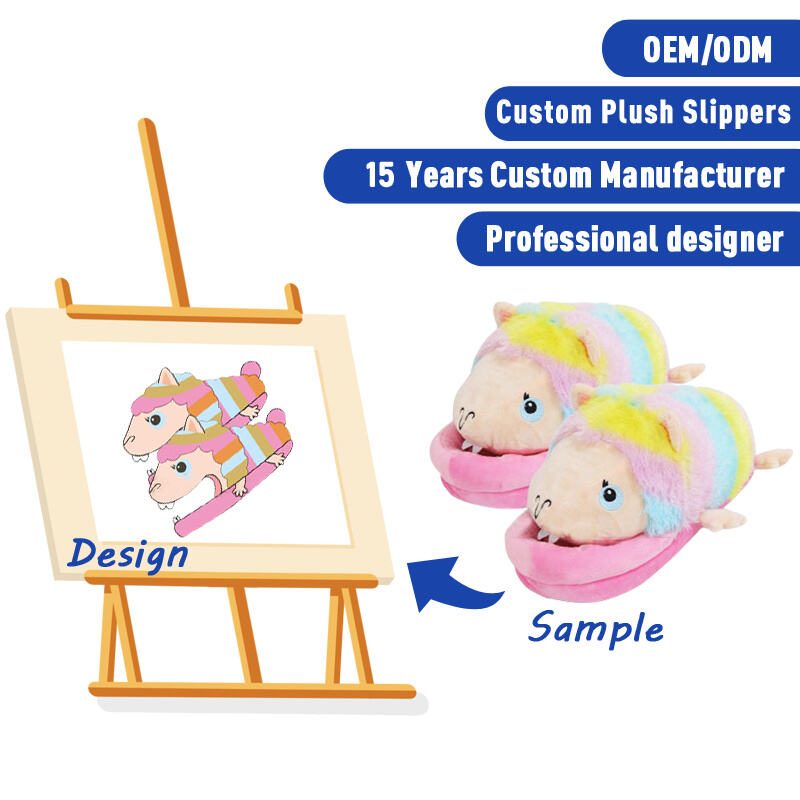 SUSHAN OEM ODM Kawaii Winter Cute Slippers Toys Manufacturer Plush Toy Custom for Women Plush slippers