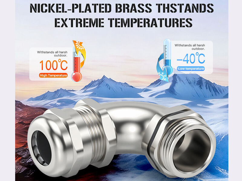 Ingenuity in Details: Hoonsun Metal 90-Degree Cable Gland, The Reliable Choice for Industrial Connection
