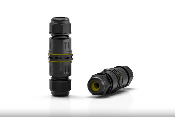 Waterproof quick-connect connector (connection method: snap-on crimping)