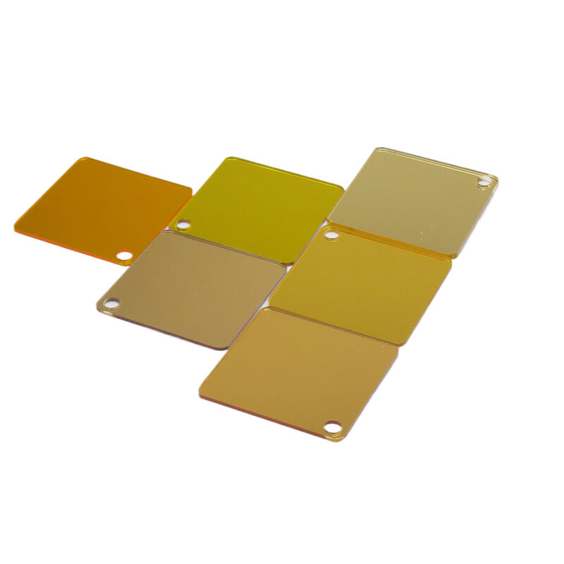 Light Gold 1.0mm Mirror Acrylic Sheet For Storage Box