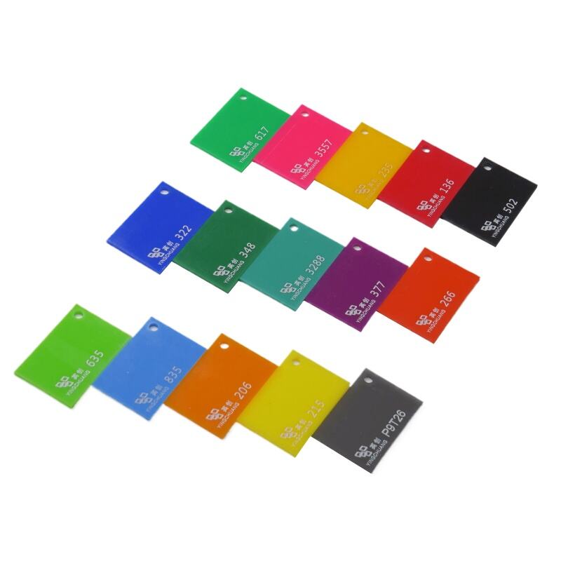 Translucent Color Acrylic Sheet 3mm 5mm Transparent Color Acrylic Sheet Cast For Engrave Laser Cutting