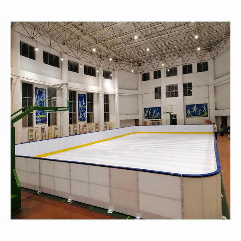 15mm/20mm Indoor Hockey Board Synthetic Ice Rink UHMWPE Ice Rink Mobile Synthetic Ice Skating Rink