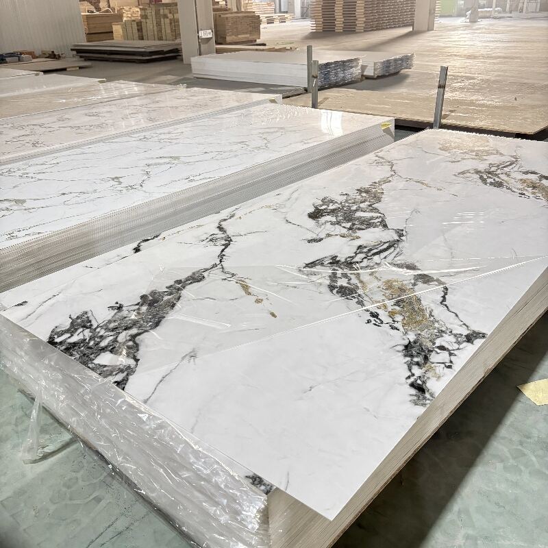 Large Size PVC Artificial Marble Panel - 8x4ft Glossy Finish for ...