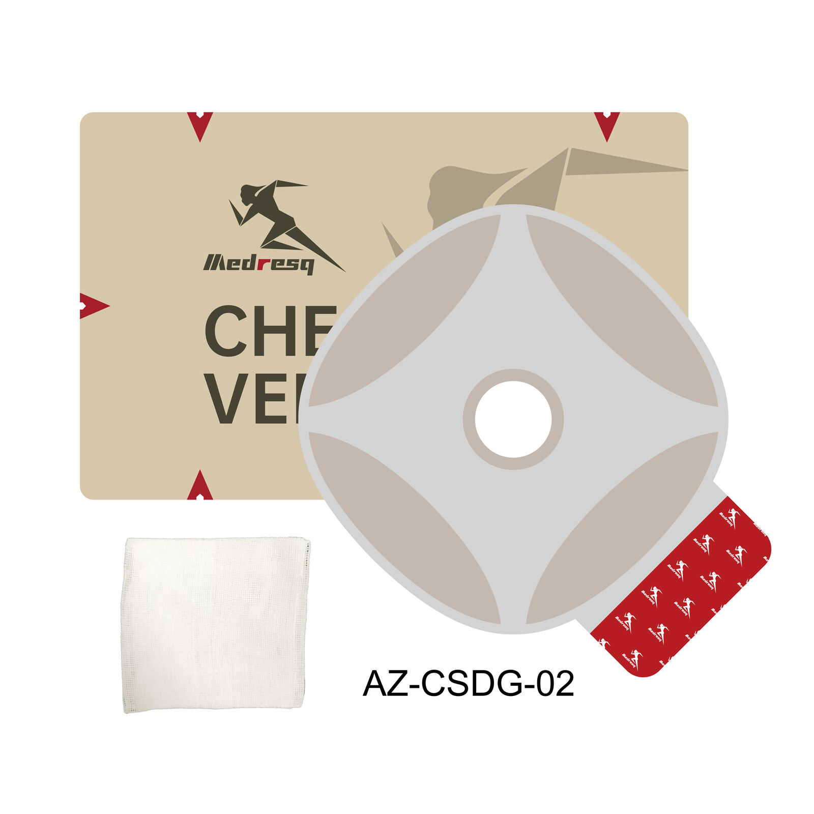 Chest seal kit AZ-CSDG-02