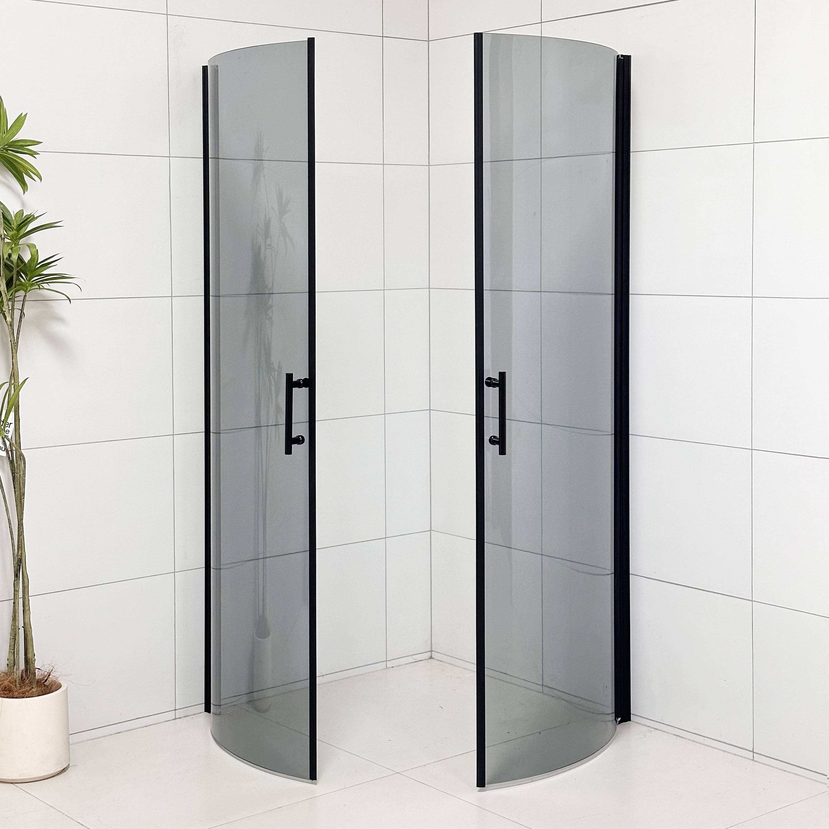 Modern 6mm Thick Glass Shower Door Sliding Frameless  Style for Hotel Bathrooms