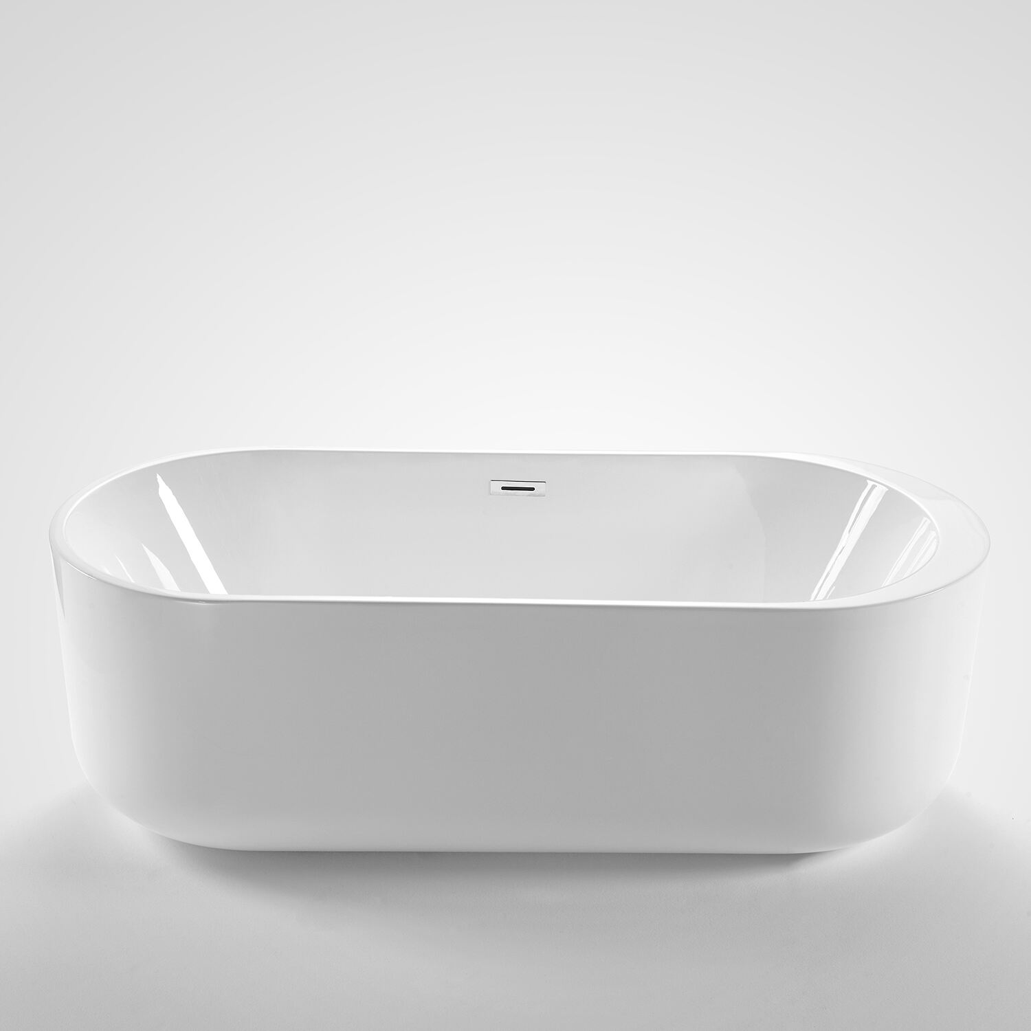 Acrylic freestanding bathtub with place it in the modern bathroom