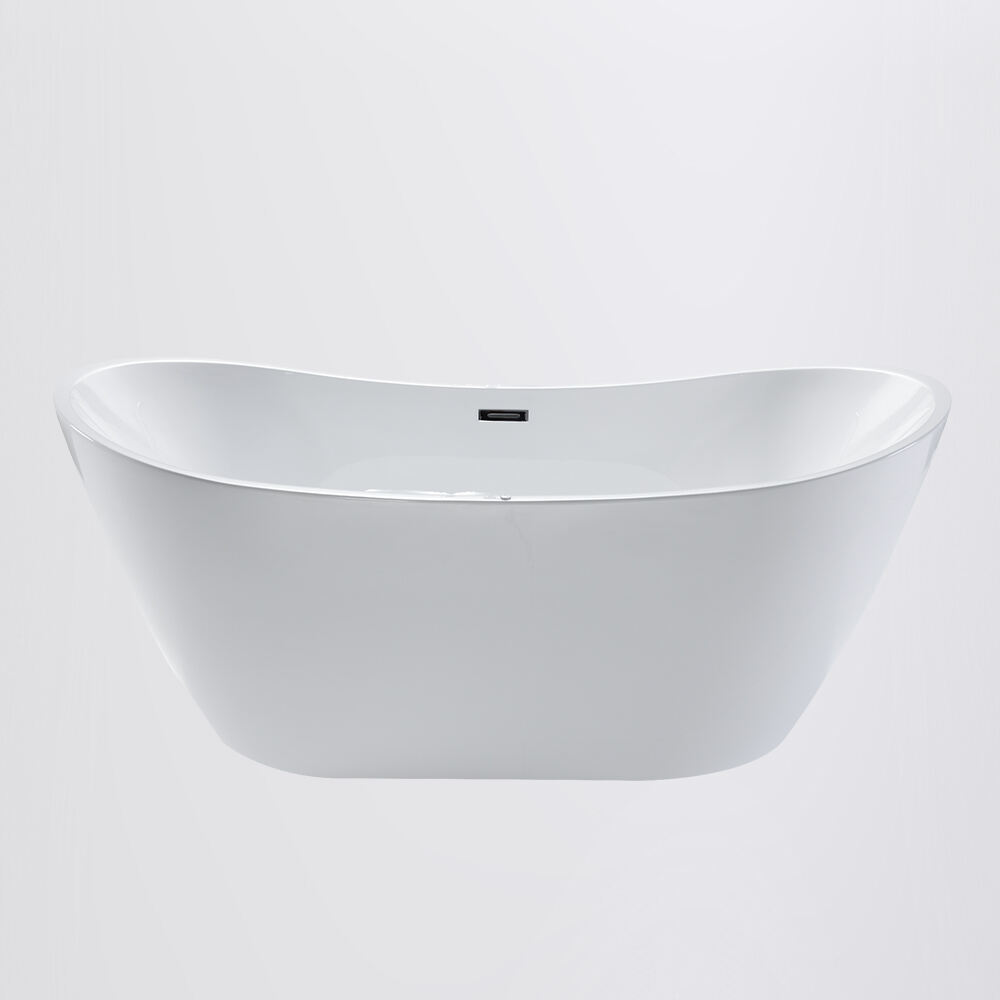 Free standing bath acrylic soaking bathtub with indoor application