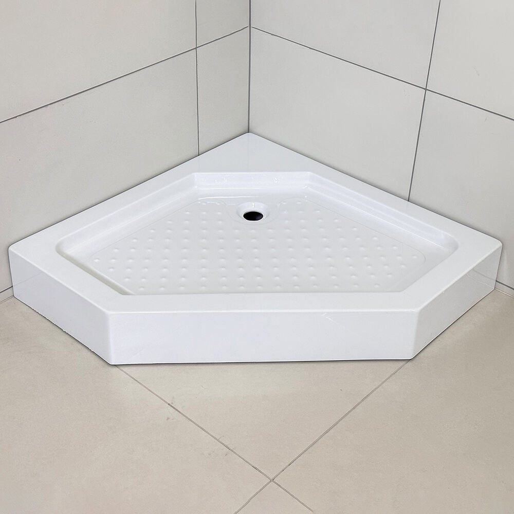 White Hotel Bathroom Shower Tray for Shower Base Tray Use