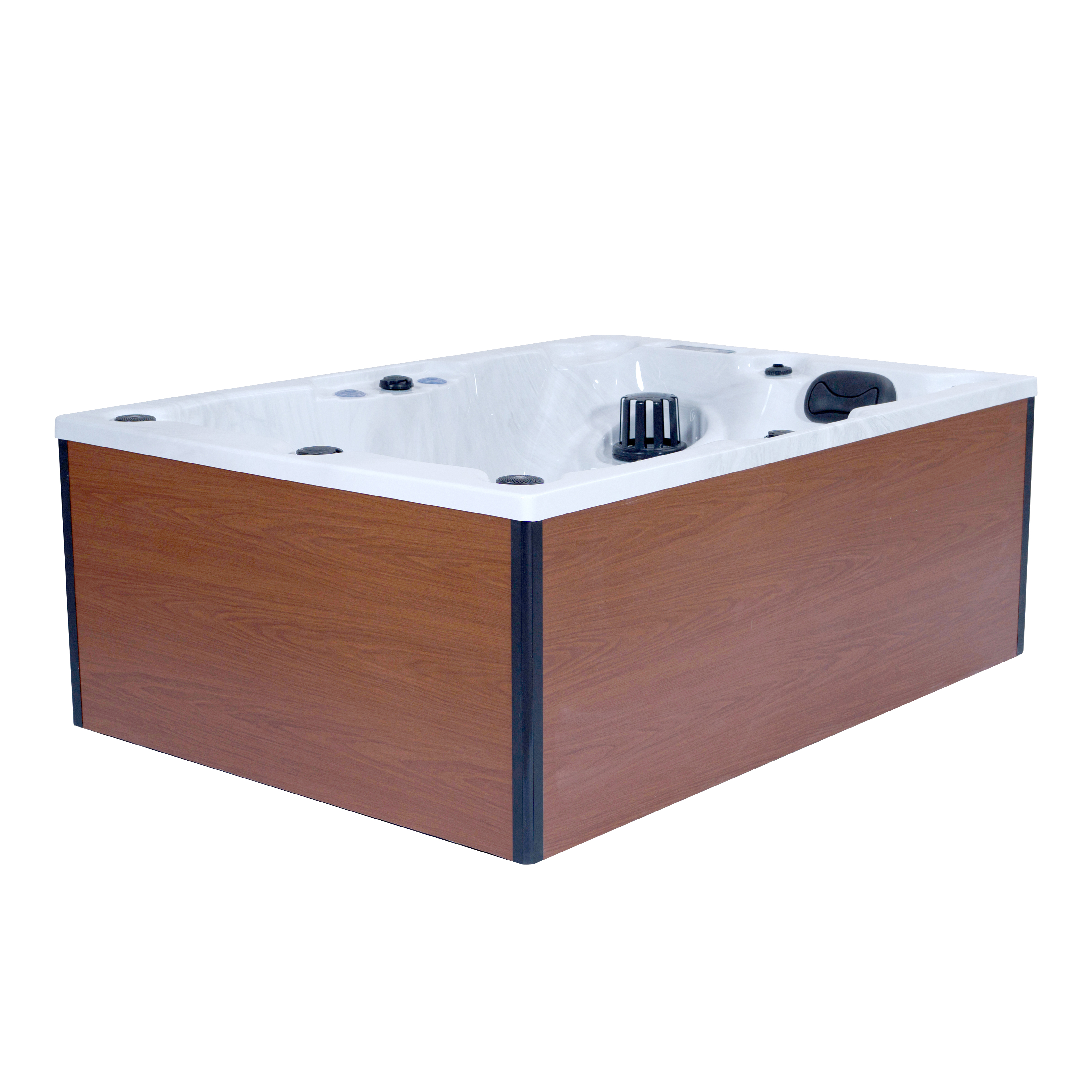 High Quality Acrylic Whirlpool Spa Balboa 3 Persons Massage Bathtub Eco-Friendly Modern Outdoor Hot Tub with Rectangle Shape