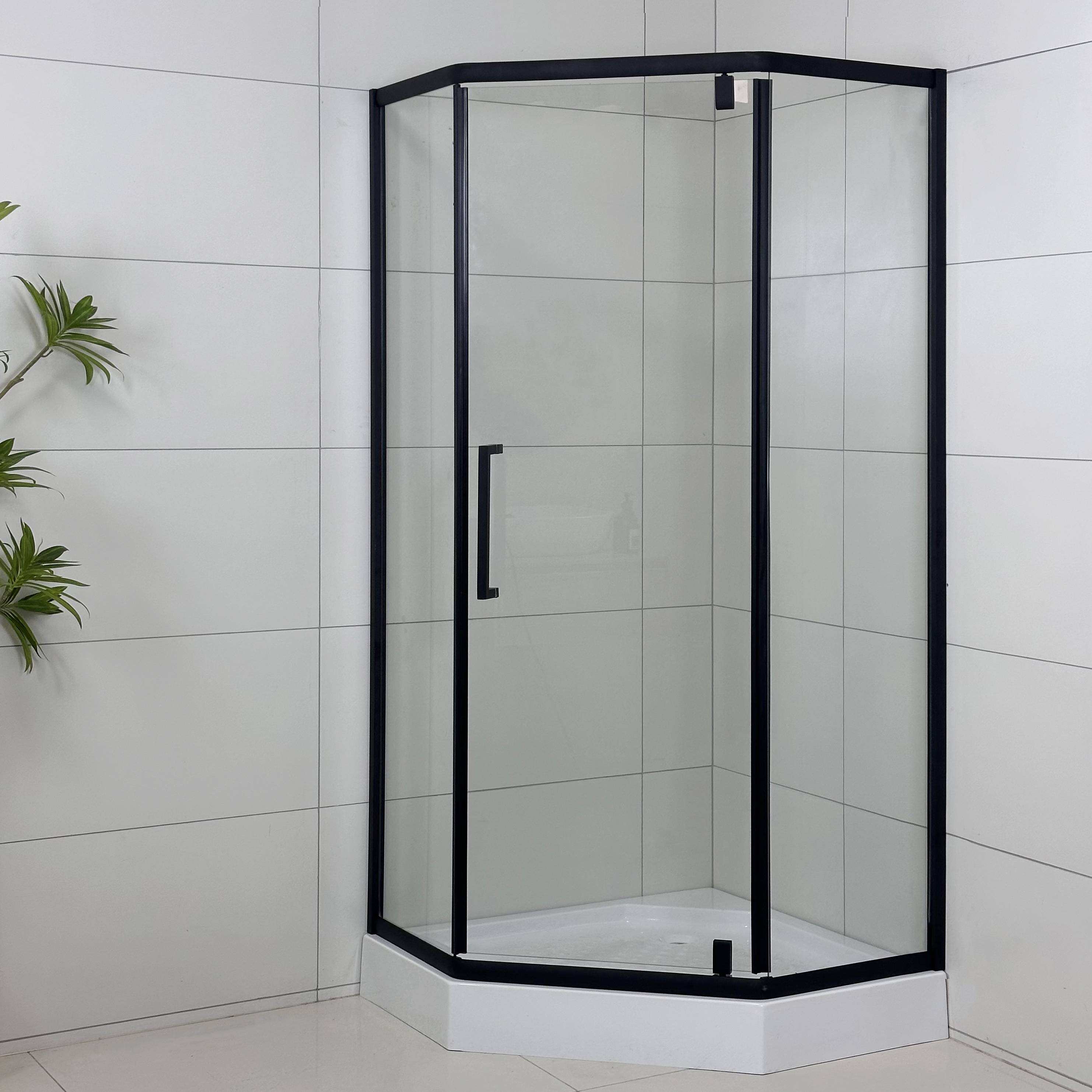 Modern Tempered Glass Door for Bathroom Shower Room with Clear Shower Enclosure