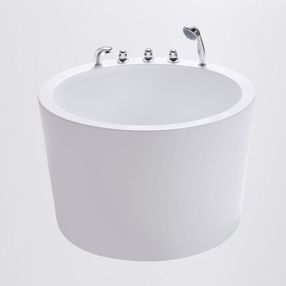 Round Bath baby tub 1m small compact round freestanding bath