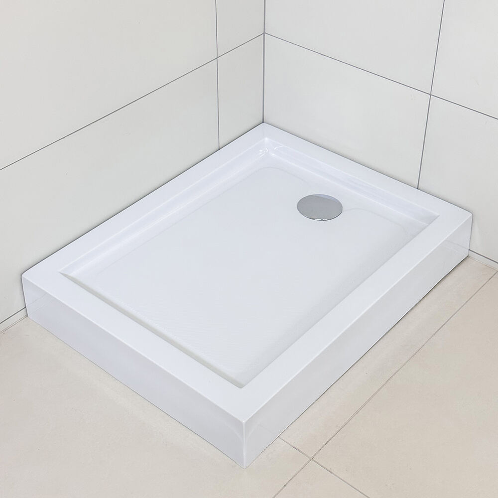  white modern base acrylic  shower tray for bathroom