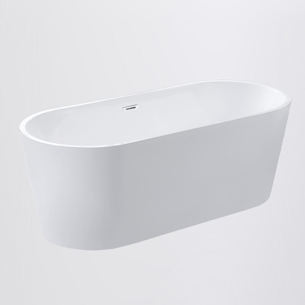 Wholesale large white Acrylic freestanding tub freestanding bathtub for bathroom