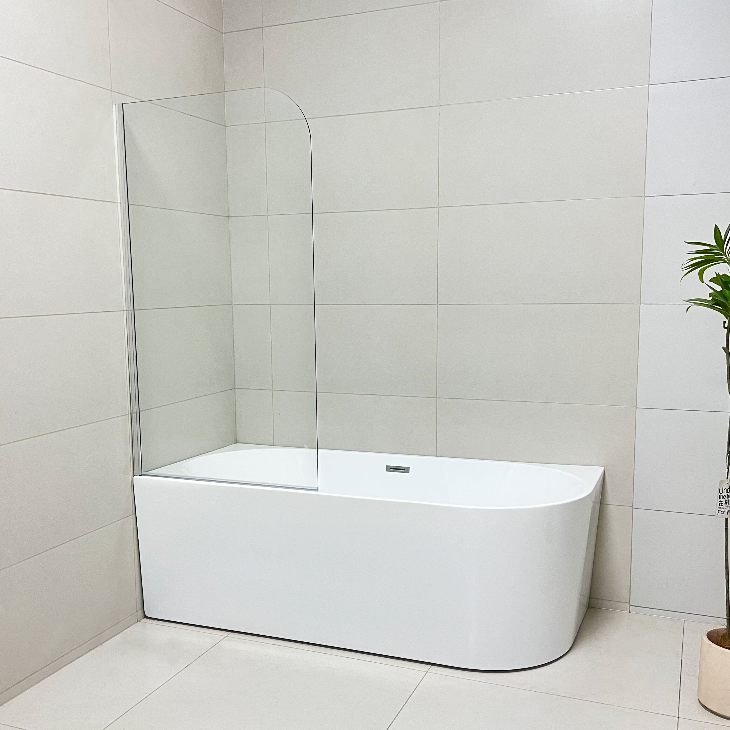 Hoko 8 mm skaidraus stiklo vandeniui atsparios vonios kriauklės dušo durys, kvadratinis ekranas panelė viešbučiams, dušo kabinos