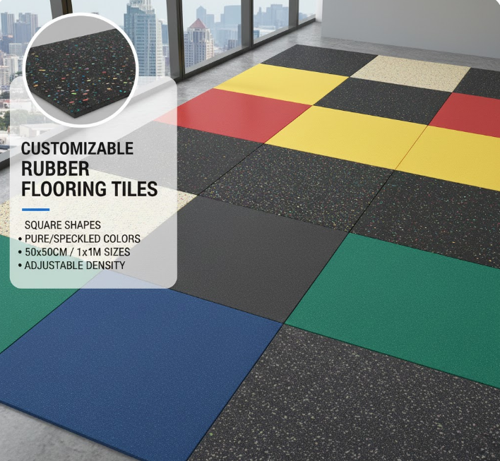 Comment un revêtement en caoutchouc sur mesure peut améliorer votre espace : dimensions, épaisseur et design.