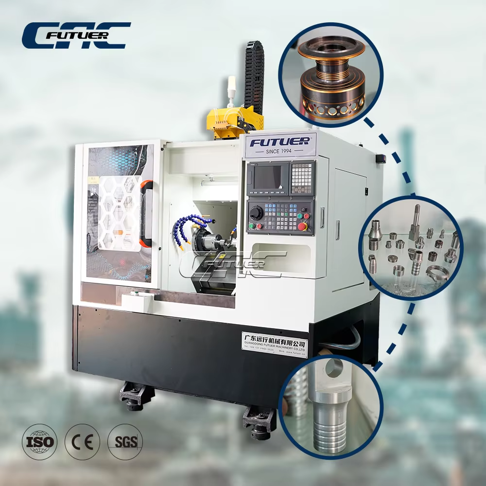 Tornio metallo CNC mini – Tornitura di precisione compatta per piccoli pezzi