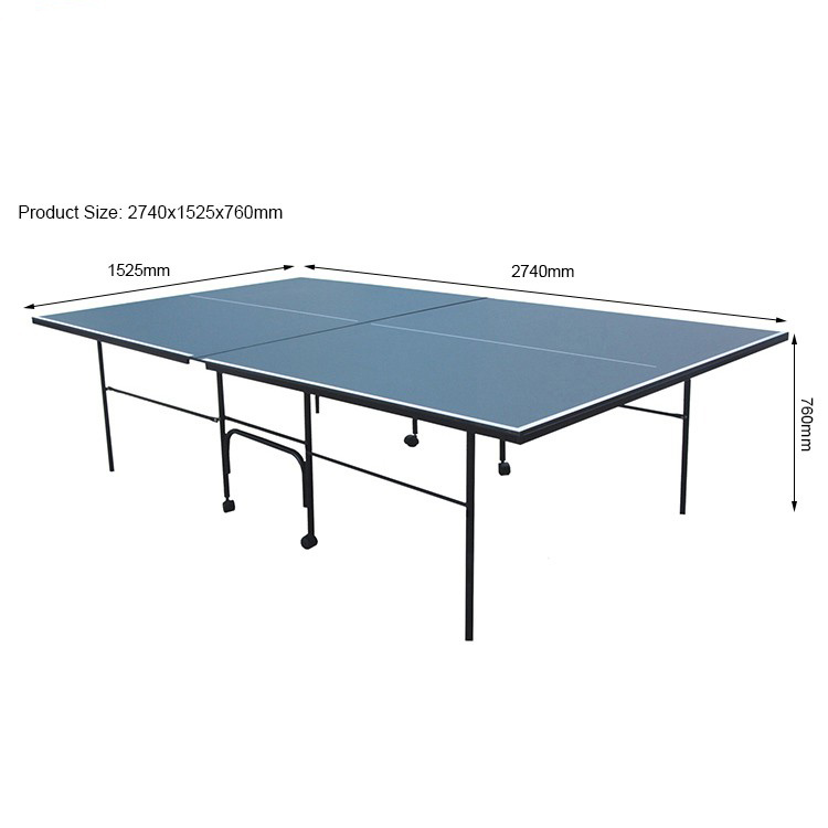 Non-Slip Professional Training Tennis Table Ping Pong 12Mm/15Mm 9Ft Folding Game Table Ping Pong