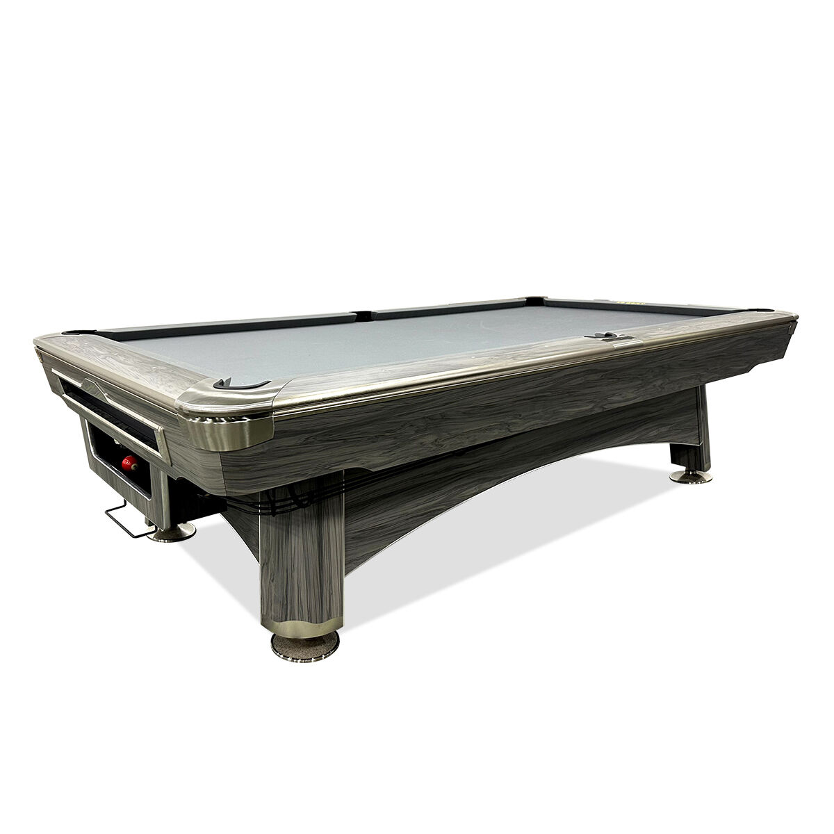 Professional Pool Table Competition Use Auto Ball Return System 9Ft Slate Solid Wood Billiard Table