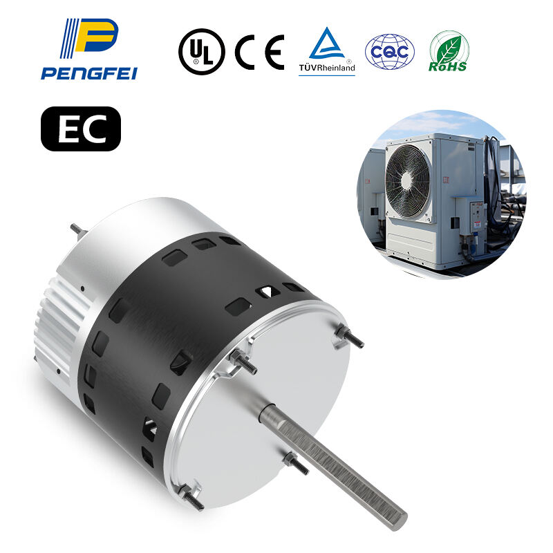 motor de ventilador industrial de velocidad variable 1HP 1075RPM, motor EC para soplador de horno, bobina del condensador