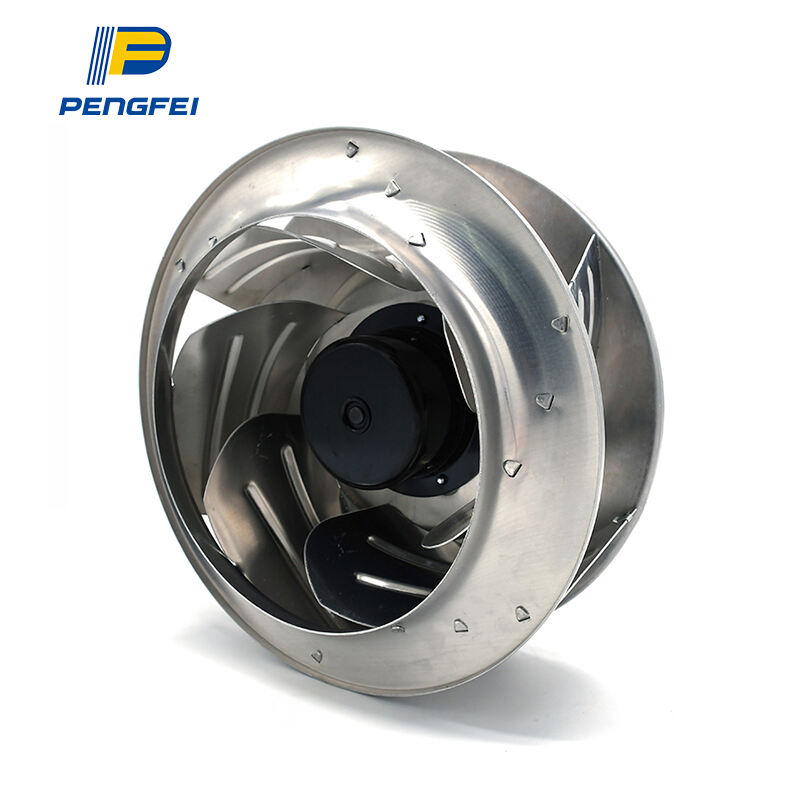 133-560mm 110V 220V EC AC DC 팬 증기 휠 덕트 캐비닛 후방 원심 팬