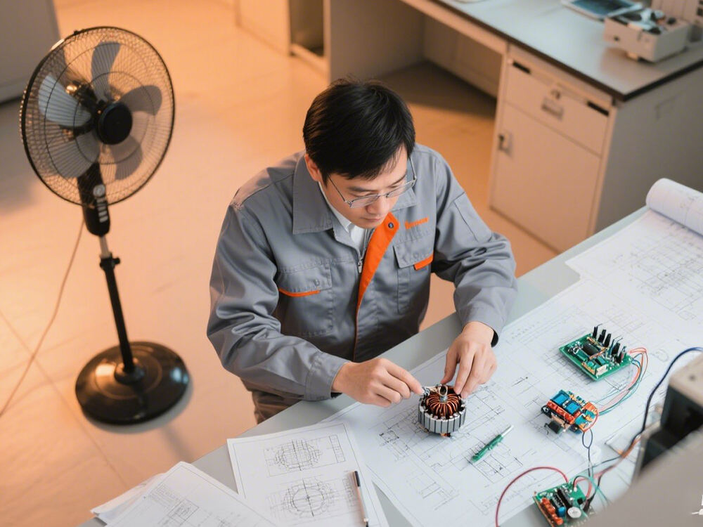Customized Anti-Salt Corrosion Smart Floor Fan Motor for Coastal Households in Colombia