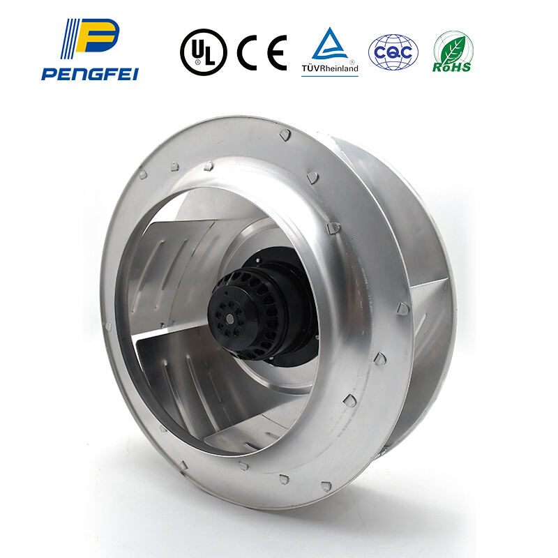 Ventilateur centrifuge courbe arrière industriel EC 133-560 mm, 150-5000 CFM, silencieux, pour purificateur d'air d'extraction