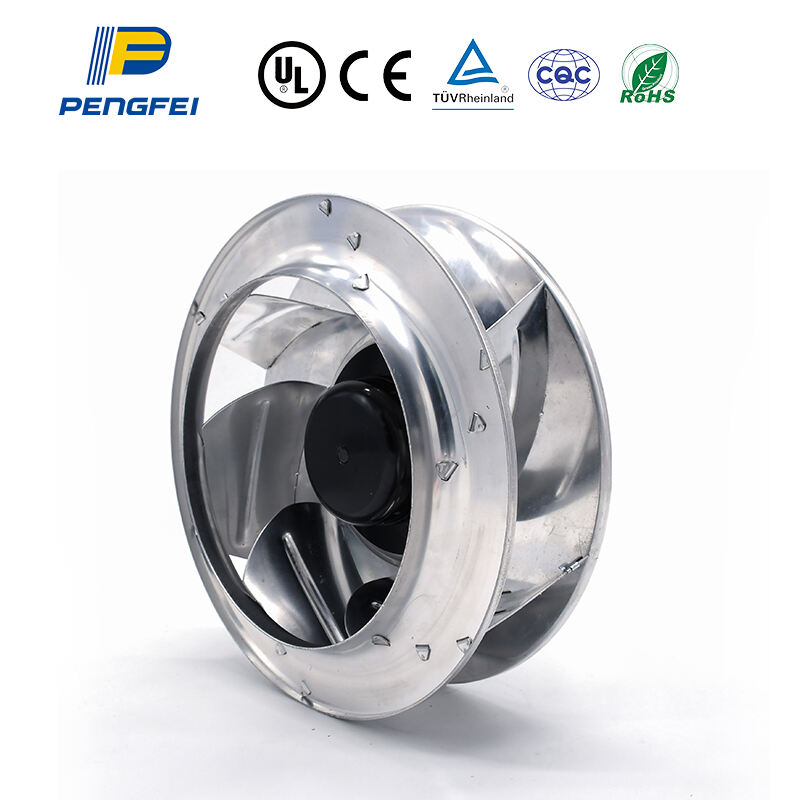 Ventilateur centrifuge arrière EC 133-560 mm, 110 V, 220 V, ventilateur à roue à vapeur, pour conduit ou armoire