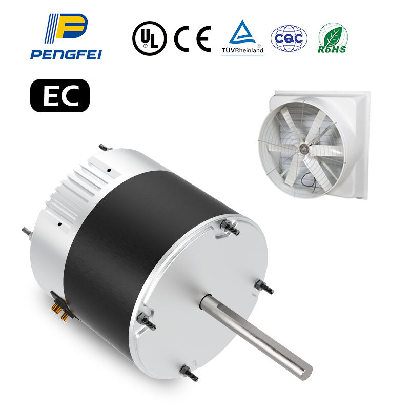 motor sin escobillas EC para condensador de aire acondicionado, 3/4 HP D/D rotación REV+FWD