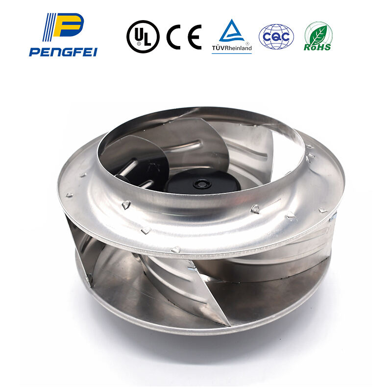 Ventilador centrífugo traseiro DC 280mm Terminais de ar condicionado Ventilação de piso