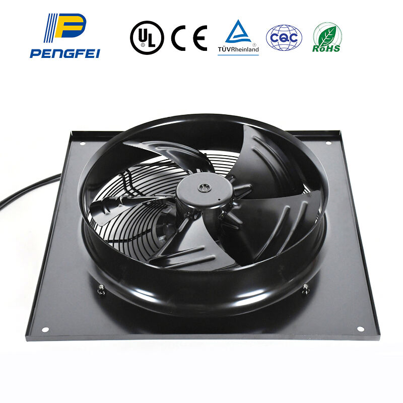 พัดลมอุตสาหกรรมแบบแกนกลาง EC 800 มม. อัตราการไหลของอากาศ 14000 ลูกบาศก์ฟุตต่อนาที ใบพัดเหล็กกล้าคาร์บอน 1750 วัตต์ 220V/380V ระบายอากาศโรงงานอุตสาหกรรม อากาศบริสุทธิ์