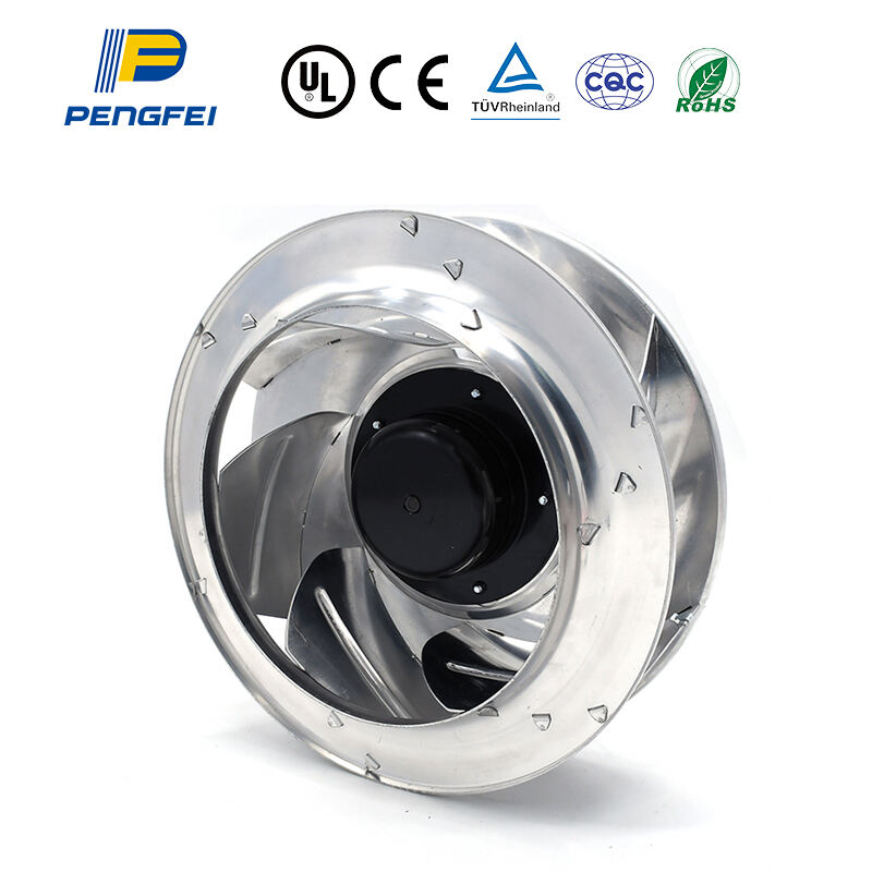 Ventilador centrífugo traseiro Ventilador de exaustão com rotor externo DC 400mm Purificador de ar