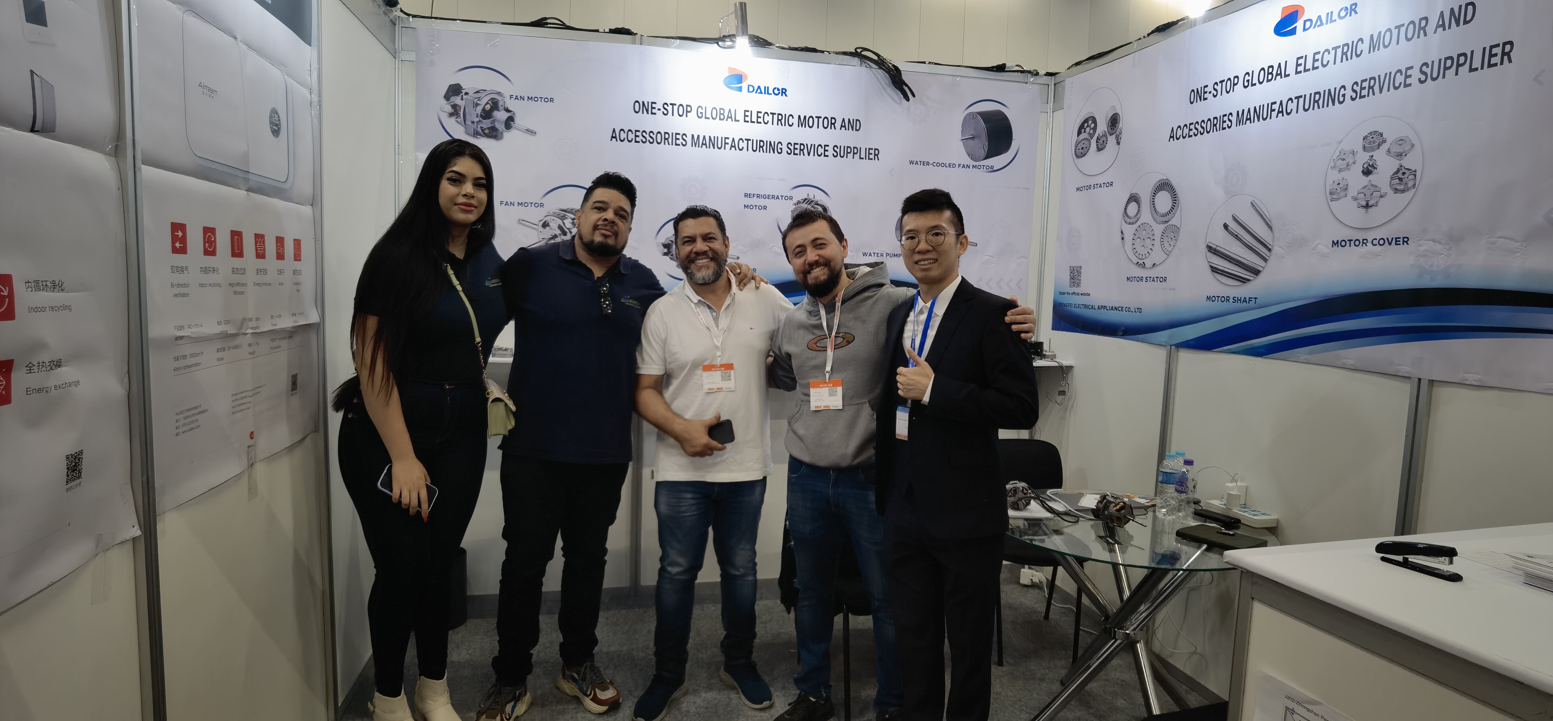 Pengfei Shines at Brazil International Trade Expo 2023, Leads South American Market with High-Efficiency Household Appliance Motor Technology