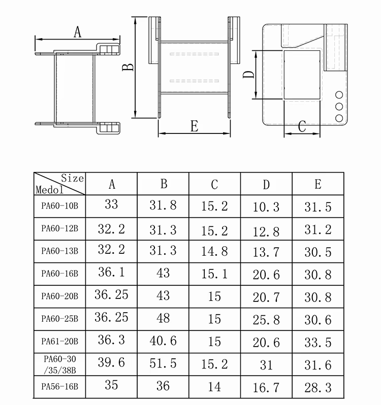 60 Series Electric Motor Stator Coil Skeleton Rack Bracket Parts Fan Coil Skeleton Unit Bobbin Winder Motor details