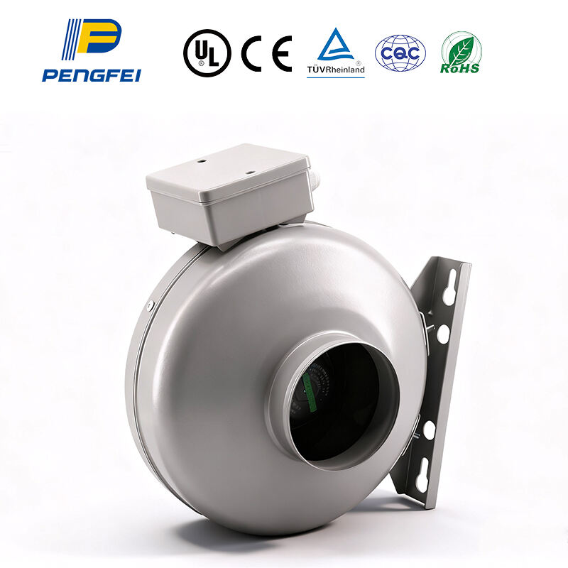 ventilatore centrifugo circolare in metallo ad alta pressione da 4 pollici