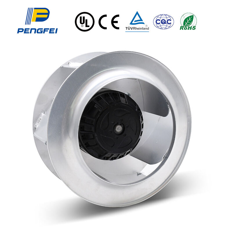 Ventilador centrífugo de exaustão DC 315mm Ventilador de ar condicionado Ventilador metálico centrífugo