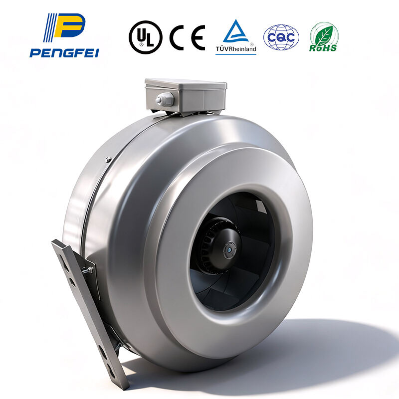 ventilateur circulaire centrifuge métallique à haute pression de 12 pouces